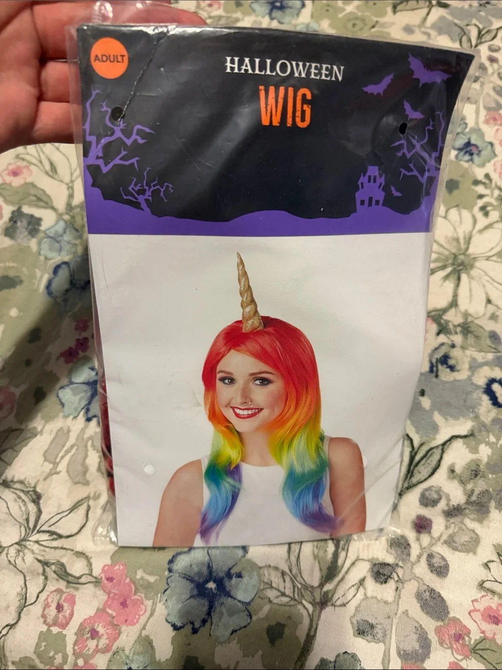 Halloween Rainbow Unicorn Wig - Multicolor